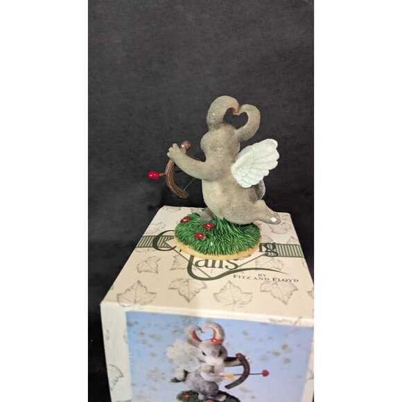 Charming Tails "Im Your Love Bunny" Fitz & Floyd Figurine Cupid Rabbit 3" - Picture 4 of 10